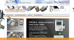 Desktop Screenshot of boutiquevitale.fr