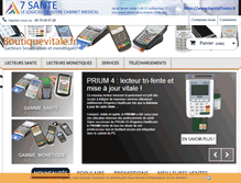 Tablet Screenshot of boutiquevitale.fr